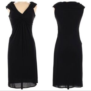 Giambattista Valli black silk bodycon dress 42(IT)